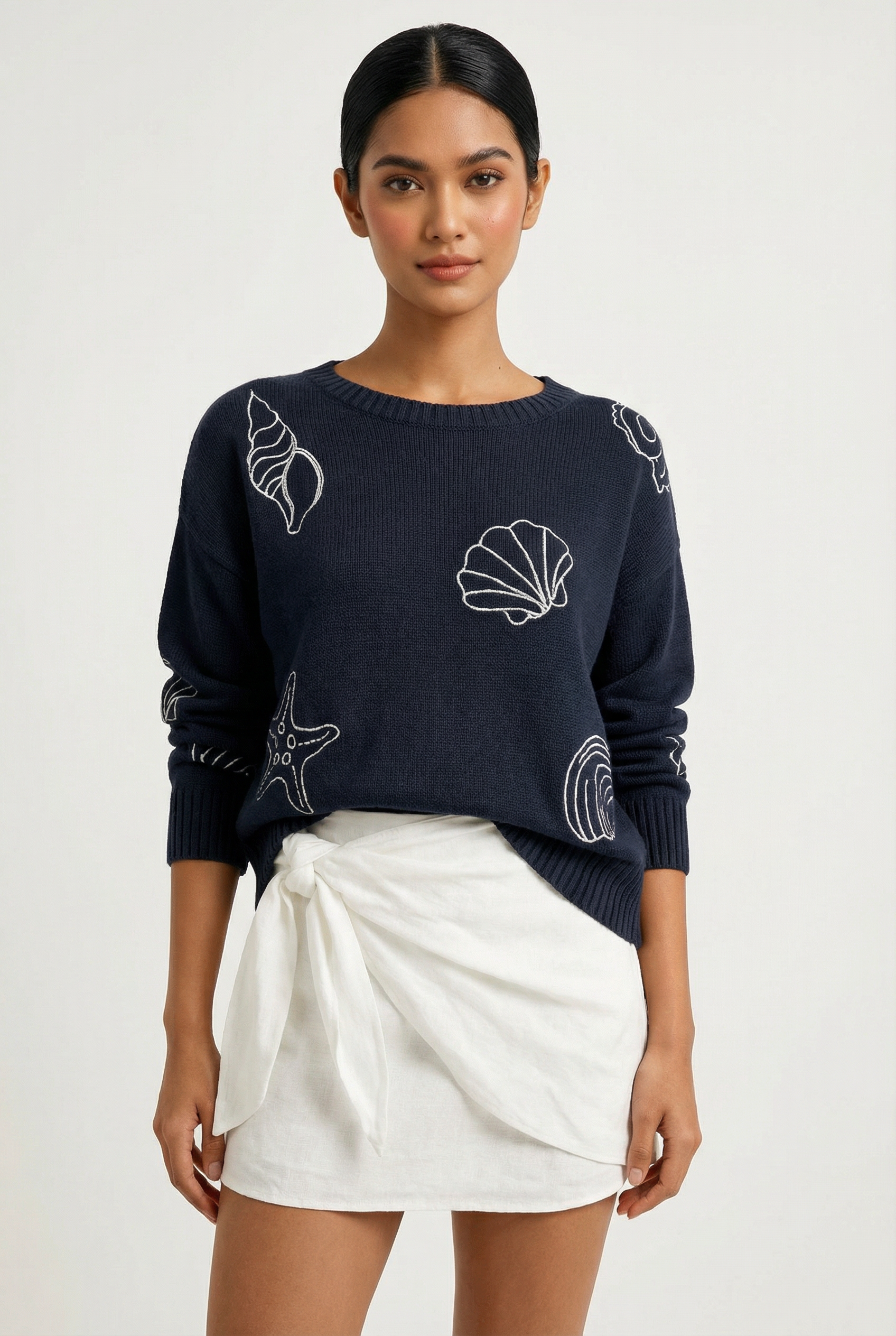 Joint Space×ayaさんハイツイスト シャイニー ニット アンサンブル Z Supply Paradise Reef Sienna Sweater | Coastal Knit – Mixology